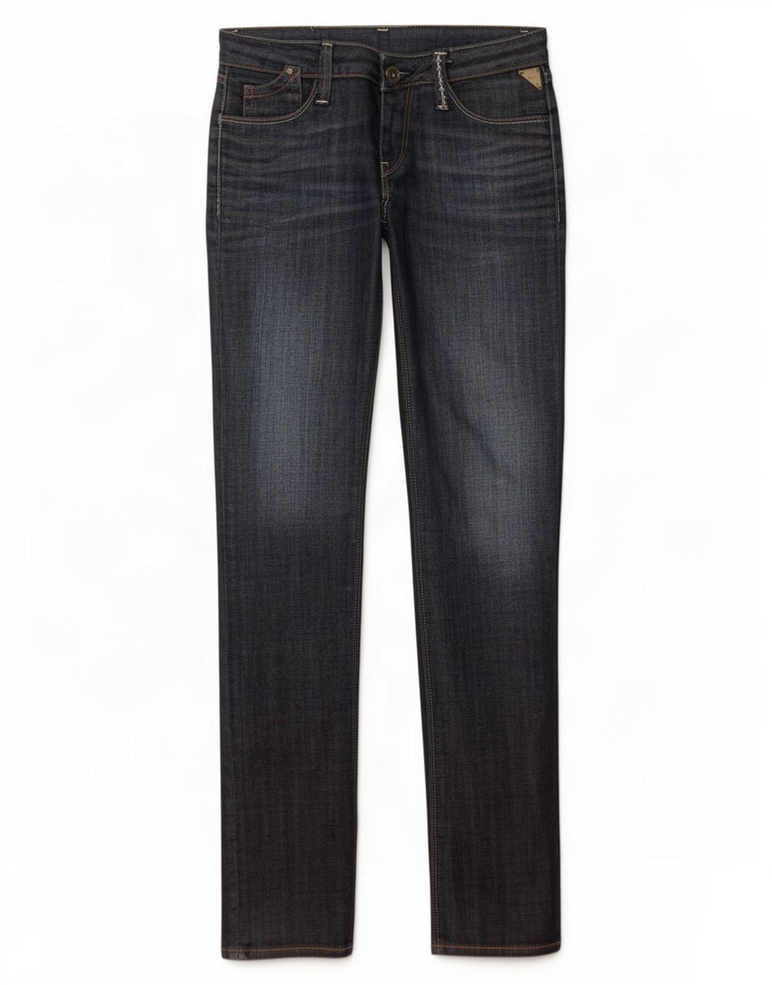 Replay Jean Slim Femme W25 L30 Bleu Marine Coton
