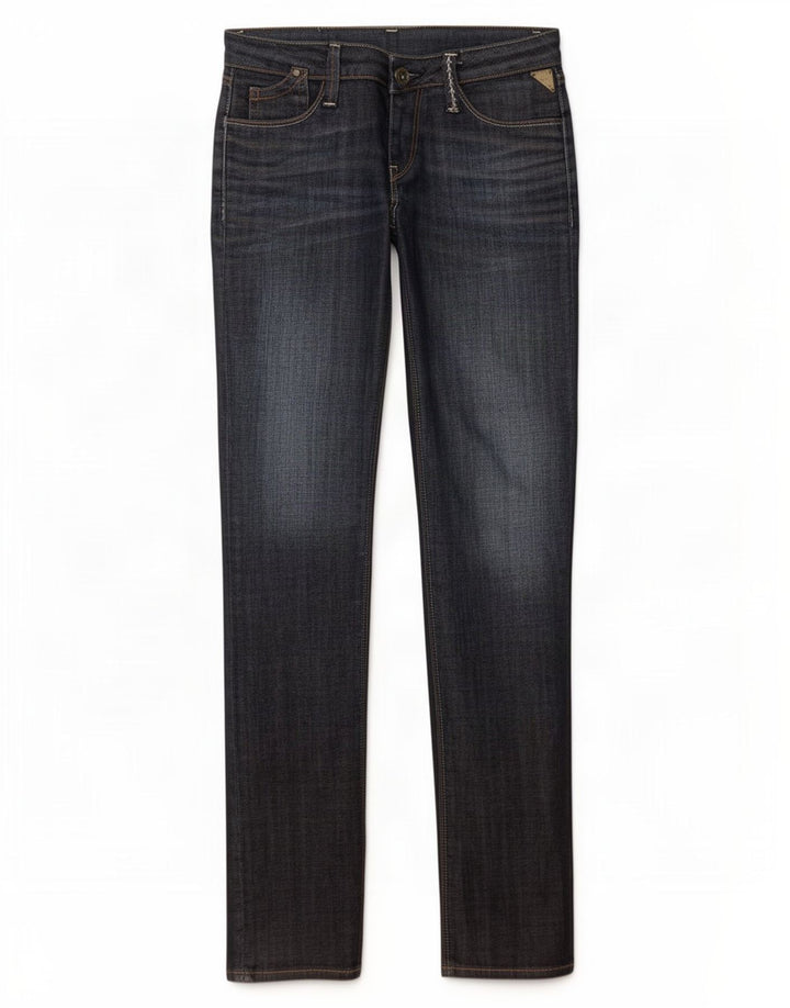Replay Jean Slim Femme W25 L30 Bleu Marine Coton