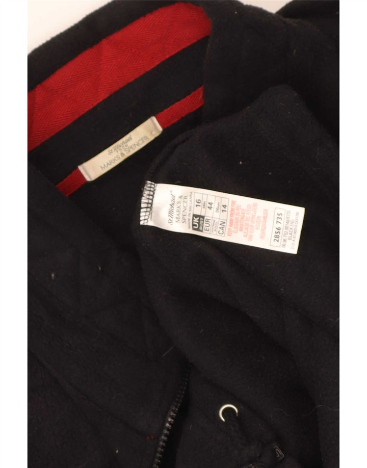 Marks & Spencer Veste polaire St. Michael pour femme UK 16 Large Noir