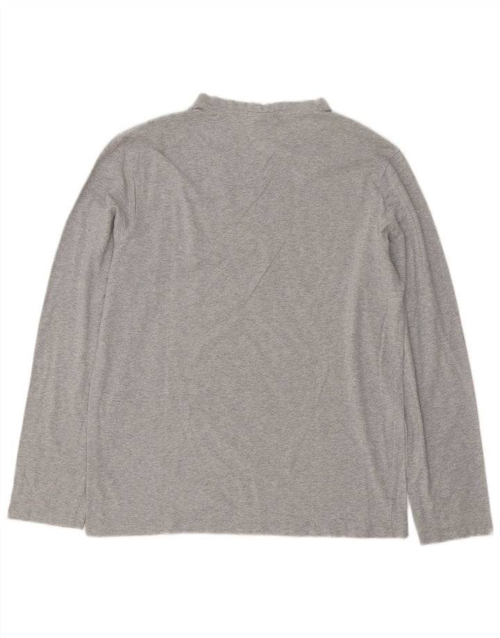 Trussardi Jeans Top Manches Longues Gris Moyen Coton Moucheté Homme