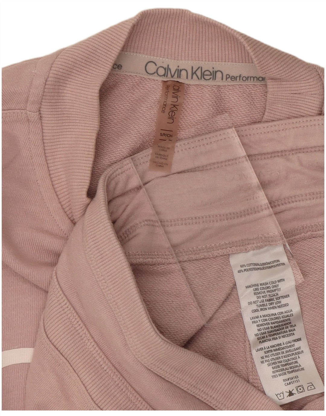CALVIN KLEIN Survêtement surdimensionné graphique pour femme UK 10 Small Rose