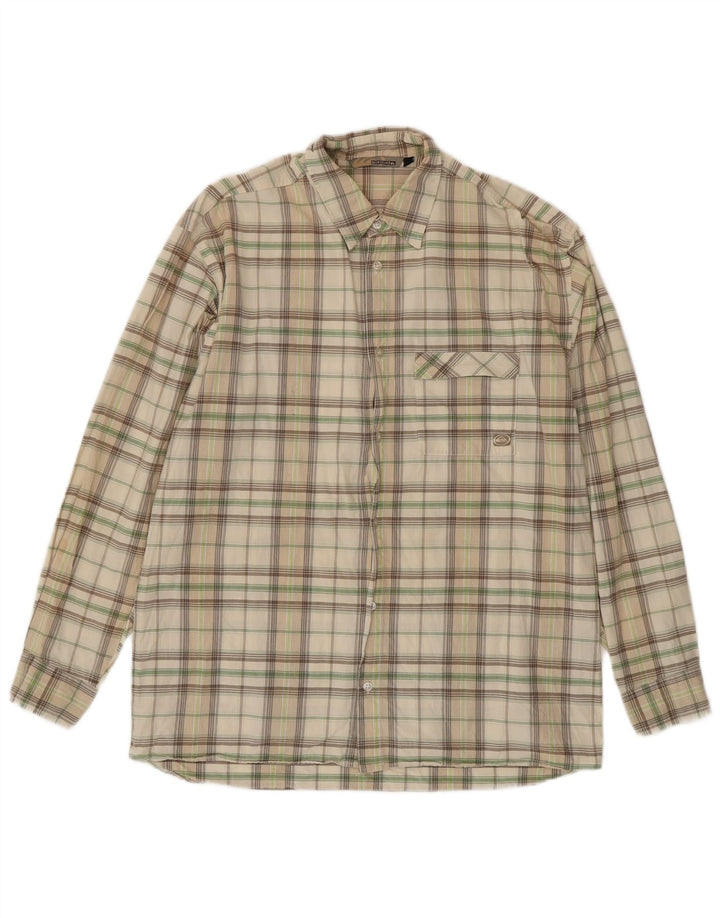 Quiksilver Chemise Homme Vert Moyen Carreaux Coton