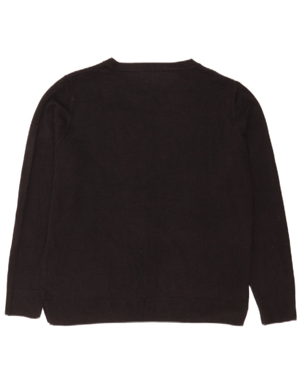 Marks & Spencer Pull ras du cou pour femme UK 16 Large Acrylique Noir