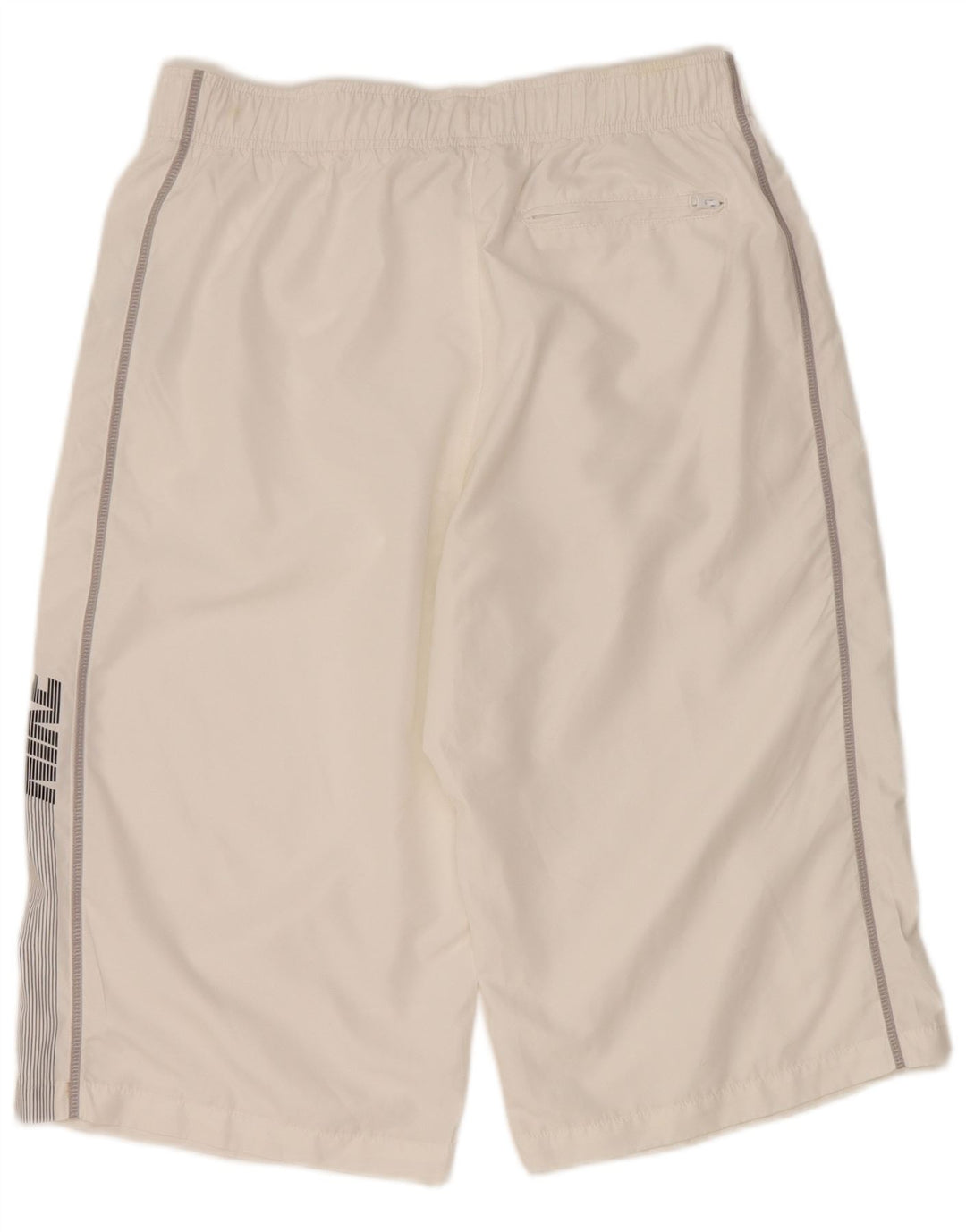 Nike Short de sport graphique pour hommes, grand, blanc, polyester