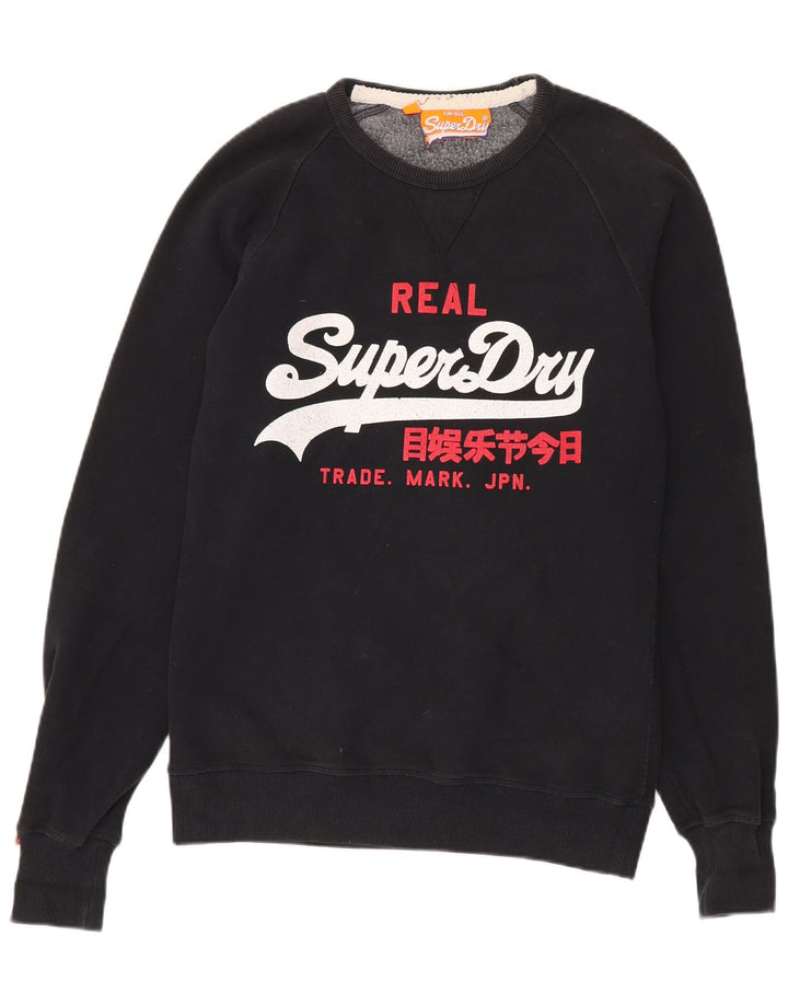 Superdry Sweat-Shirt Graphique Homme Noir Moyen Coton