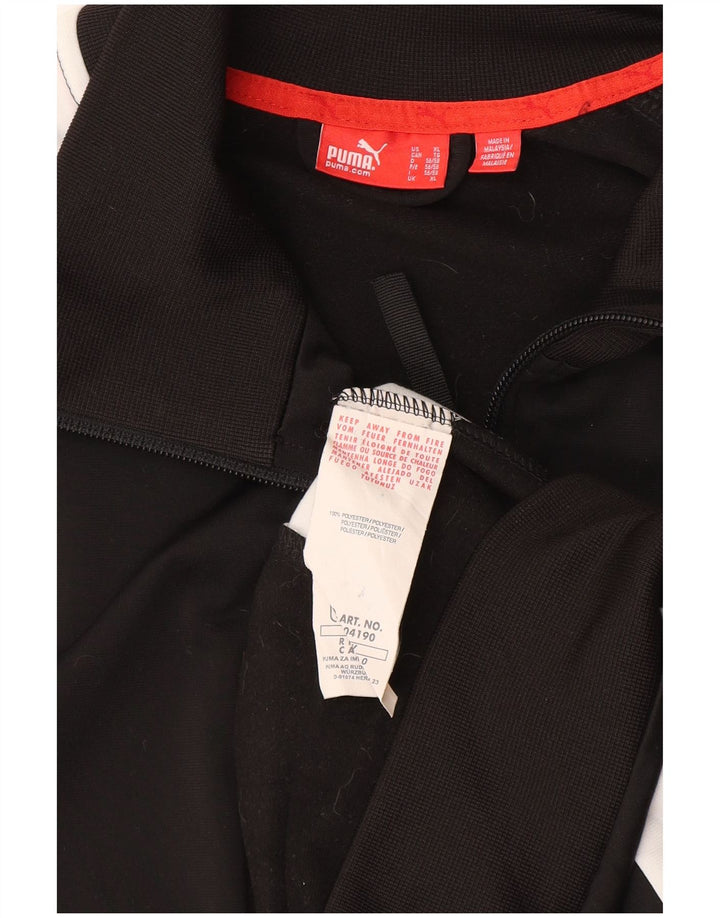 PUMA Veste de survêtement graphique pour homme XL Noir Colorblock Polyester