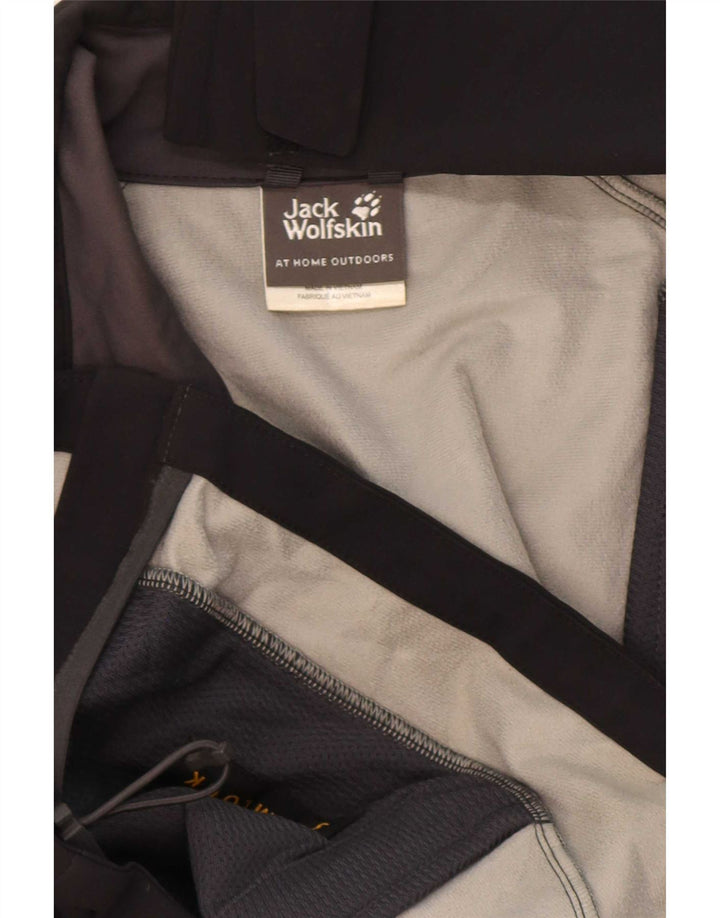 Jack Wolfskin Veste coupe-vent pour homme UK 36/38 Medium Noir Polyamide