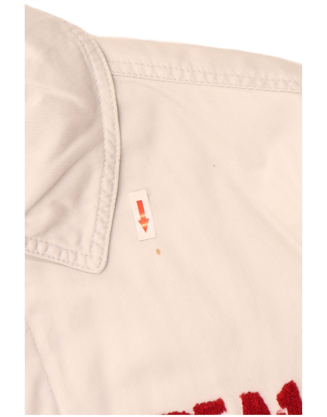 Uniforme Mens Graphic Overcoat UK 40 Large Blanc