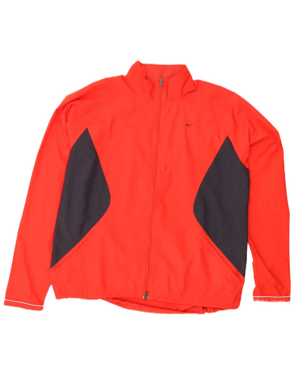 Nike Veste de survêtement pour femme UK 18/20 2XL Rouge Colourblock