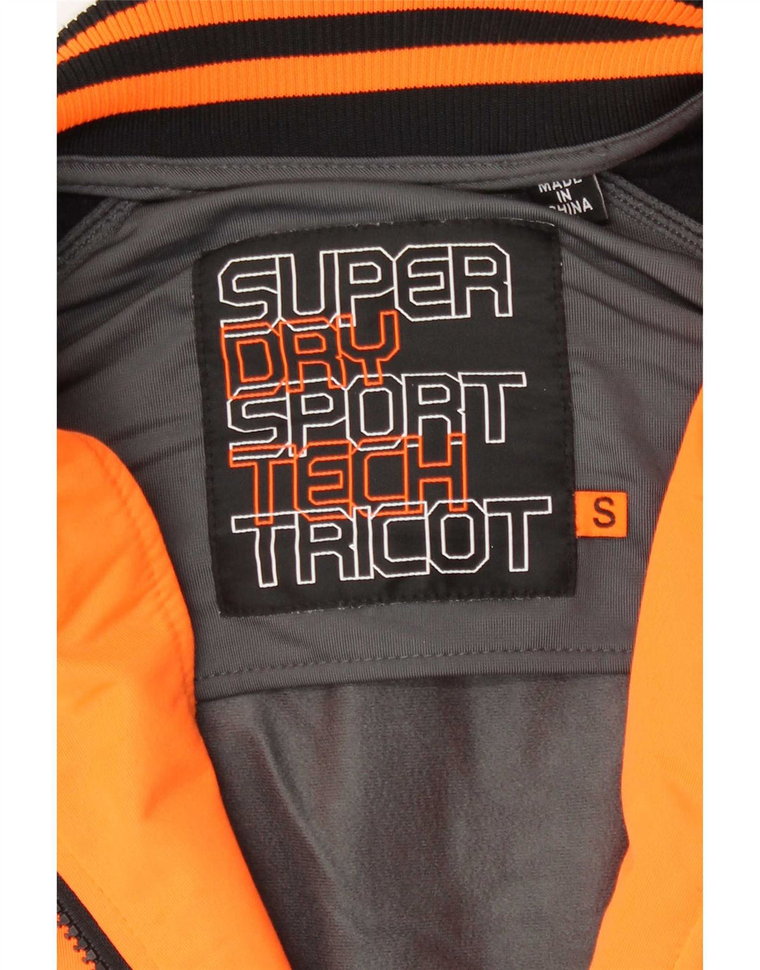 Superdry Veste de survêtement pour homme Small Gris Colorblock Polyester