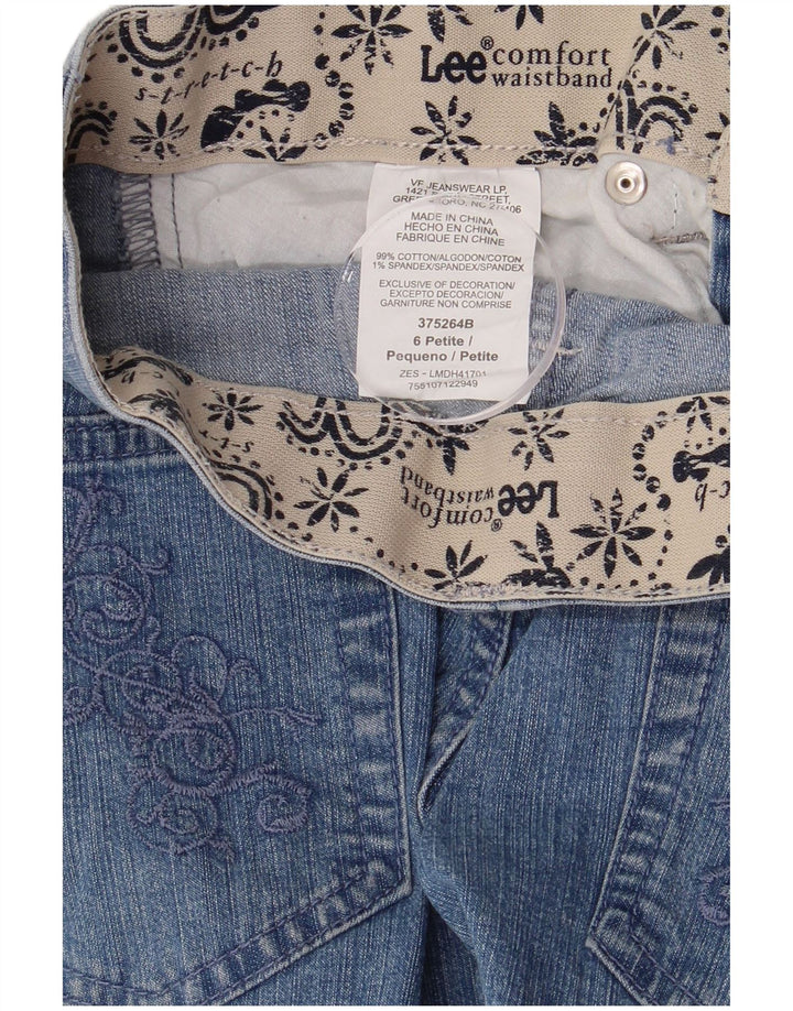LEE Short en jean pour femme US 6 Medium W29 Bleu Paisley Coton