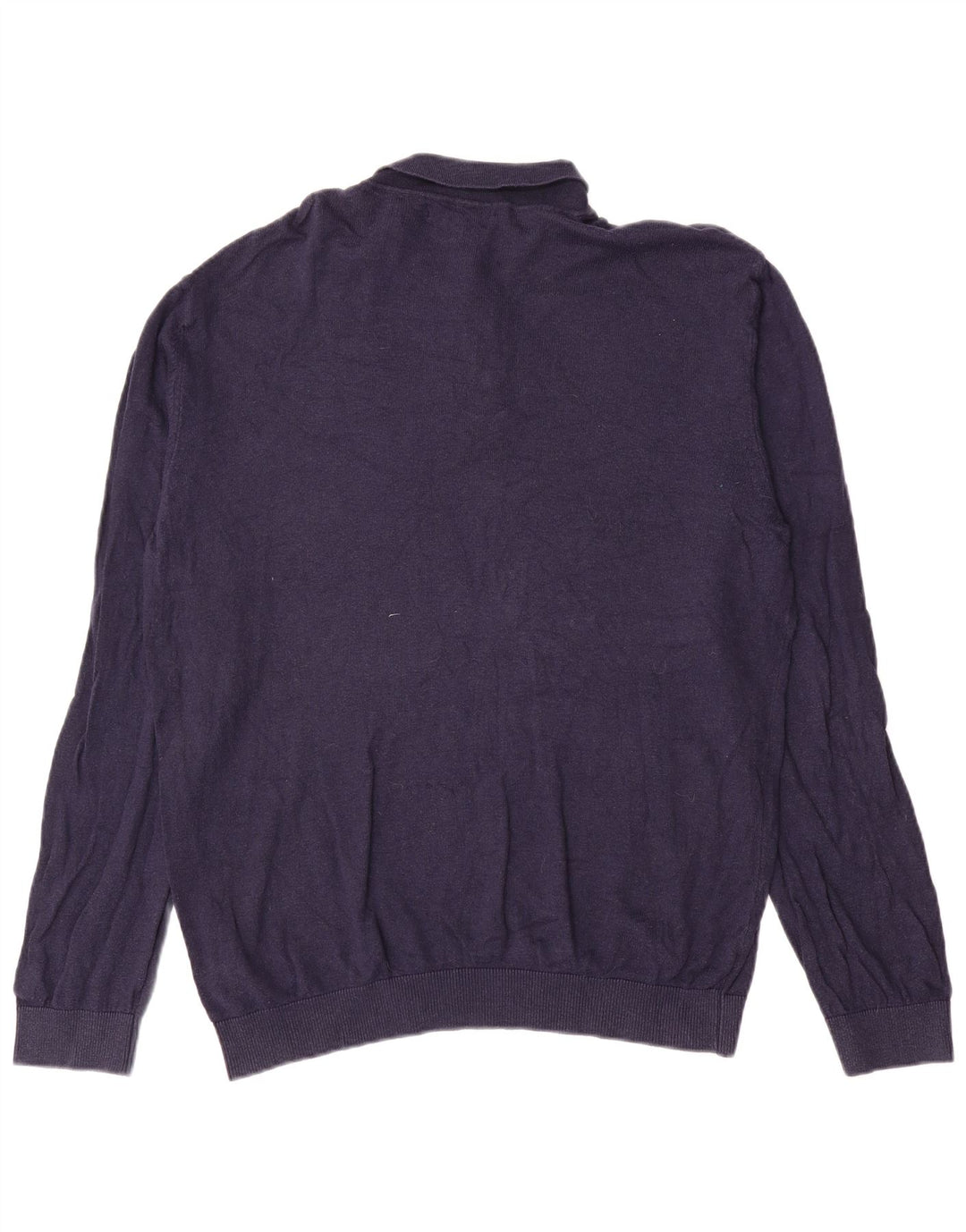 Marks & Spencer Pull col polo pour homme XL Bleu marine