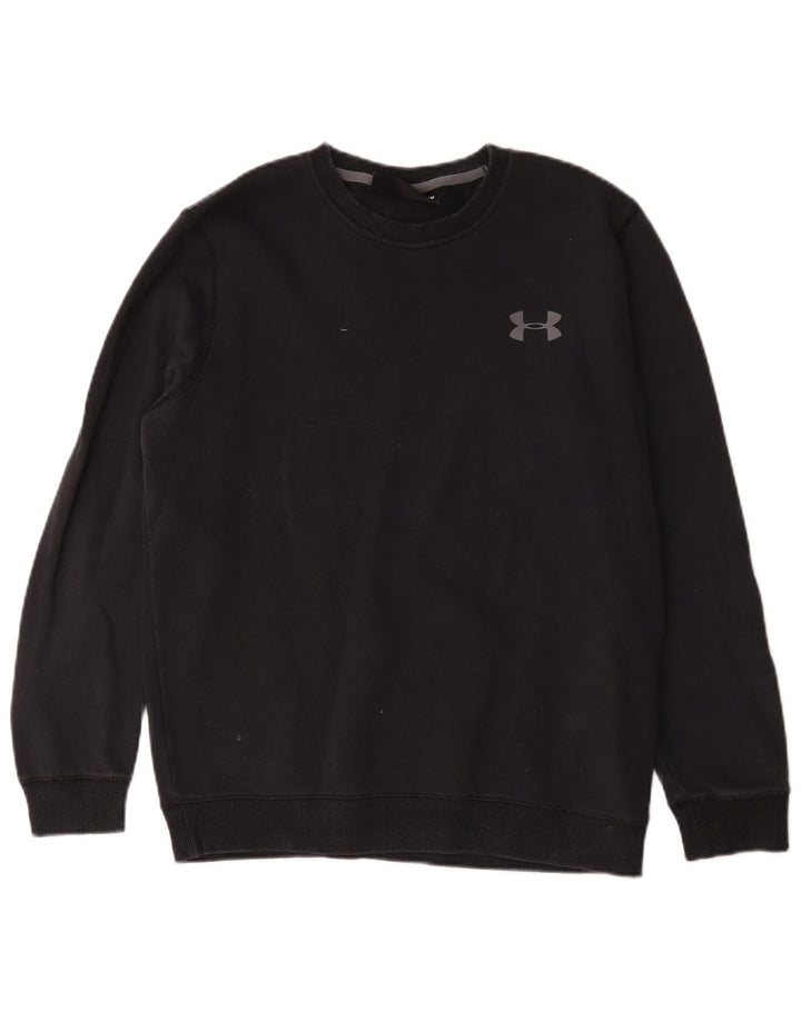 Under Armour Cold Gear Sweatshirt Jumper Homme Noir Moyen Coton