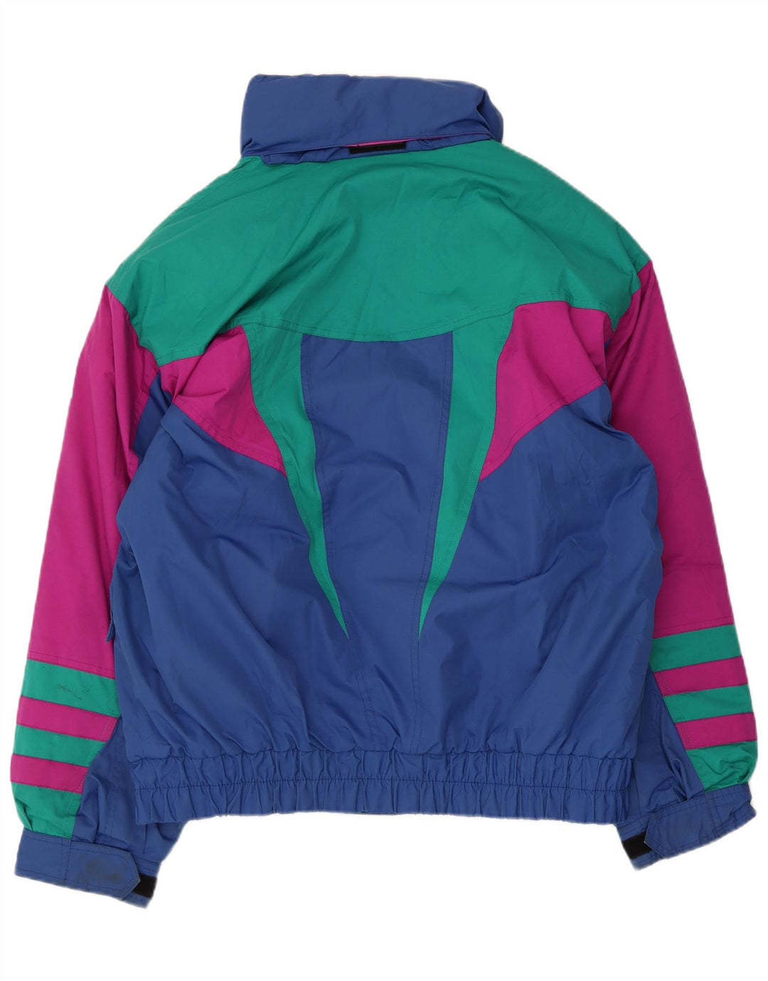 Fila Veste de ski à capuche graphique pour homme UK 40 Bleu moyen Polyester colour block