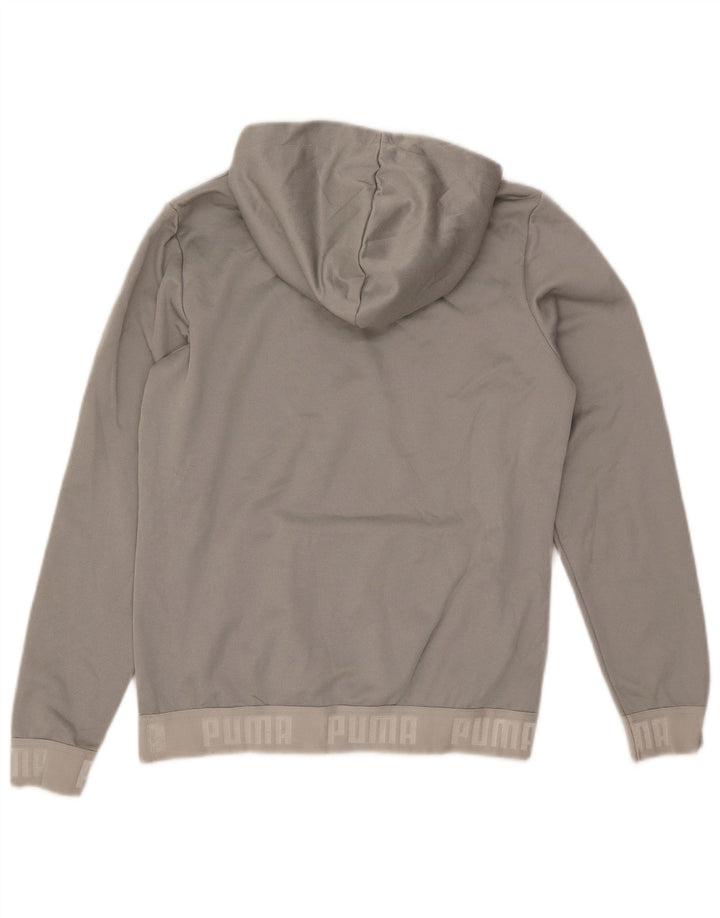 PUMA Pull à capuche graphique pour femme UK 42 Gris moyen Polyester