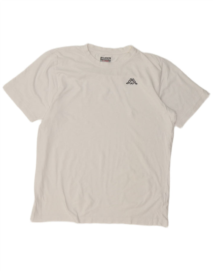 Kappa T-Shirt Homme Top XL Blanc Coton