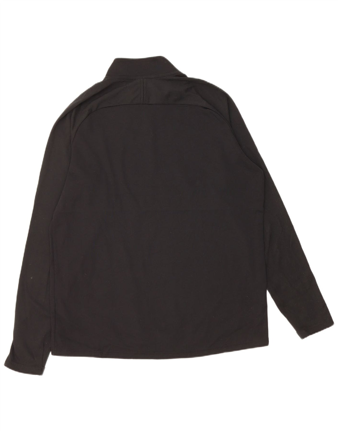 Nike Haut de survêtement Dri Fit avec col zippé et col zippé pour homme, grand, noir, color block
