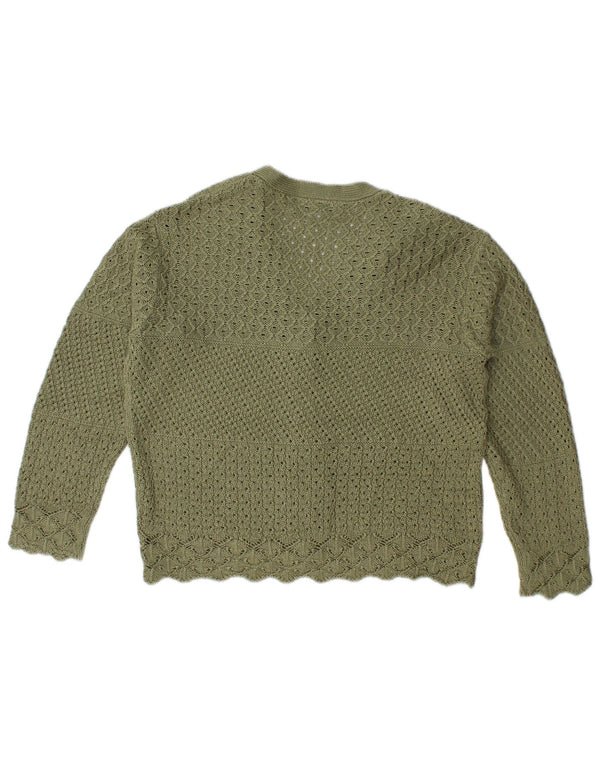 Marks & Spencer Pull cardigan surdimensionné pour femme UK 10 Petit Vert