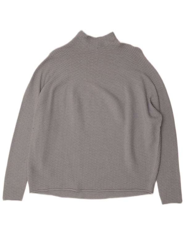 Phase Eight Pull surdimensionné à col roulé pour femme UK 14 Gris moyen