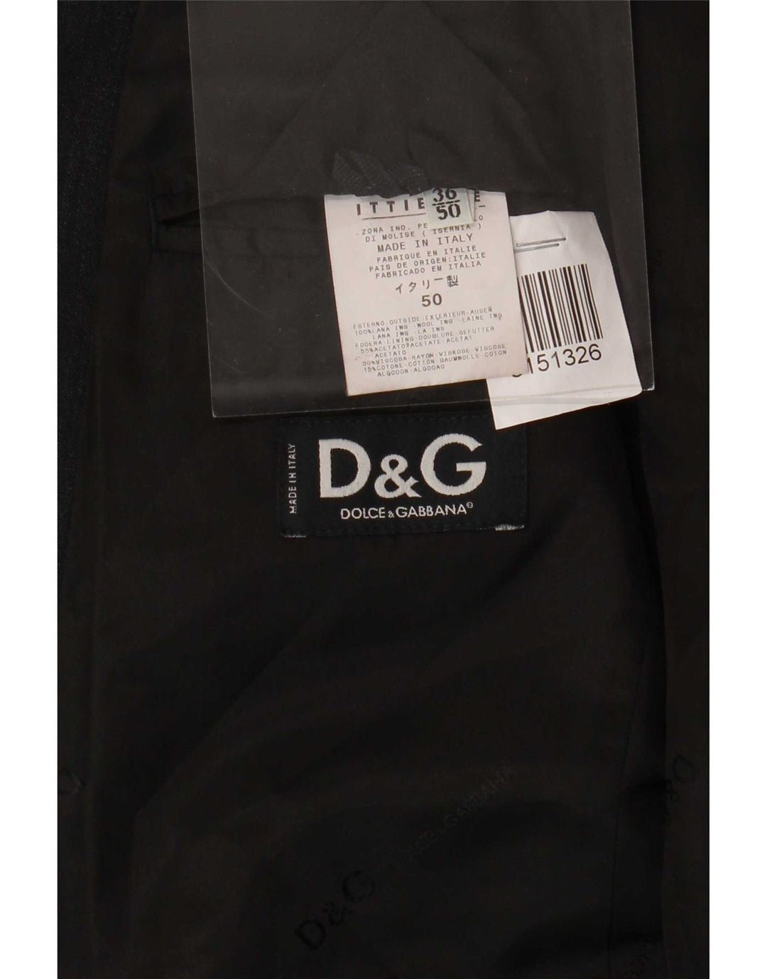 Dolce & Gabbana Veste Blazer Ittierre 3 Boutons Homme IT 50 Large Laine Grise