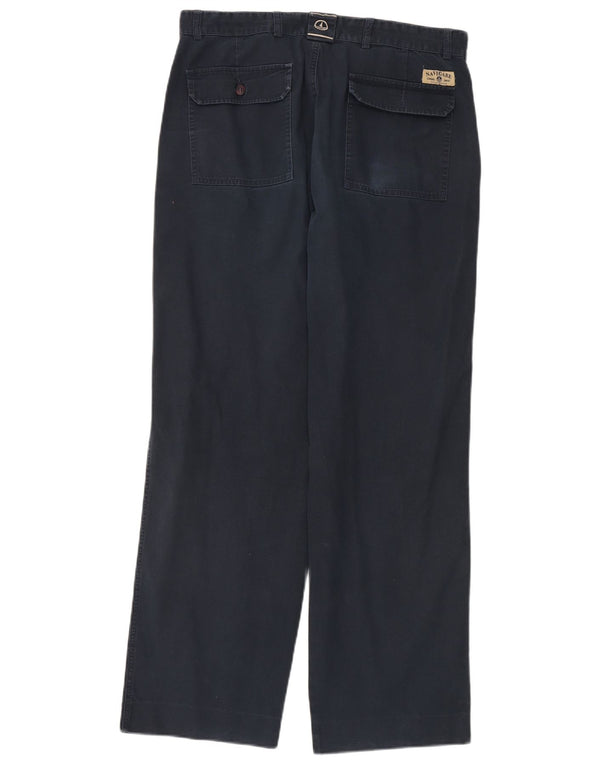 Navigare Pantalon Chino Droit Homme IT 52 XL W34 L32 Bleu Marine Coton