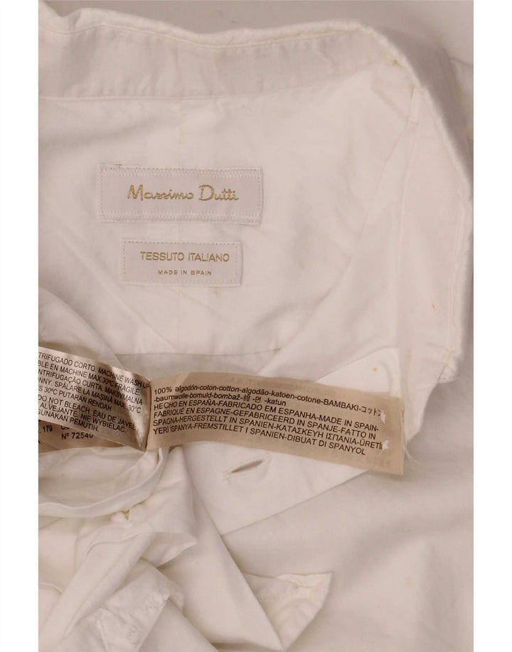 Massimo Dutti Chemise Homme Blanc Moyen Coton