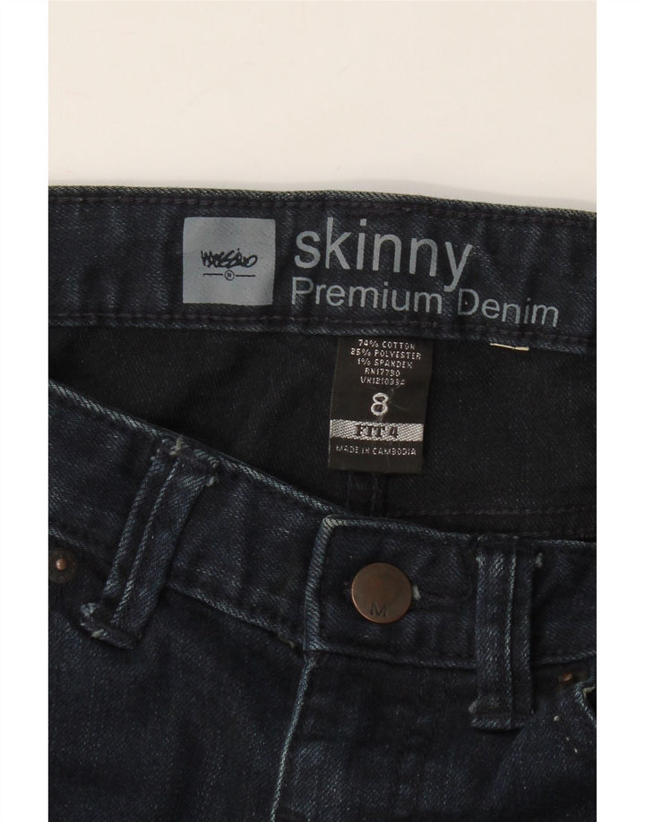 MOSSIMO Womens Skinny Jeans US 8 Medium W32 L32 Navy Blue Cotton Vintage Mossimo and Second-Hand Mossimo from Messina Hembry 