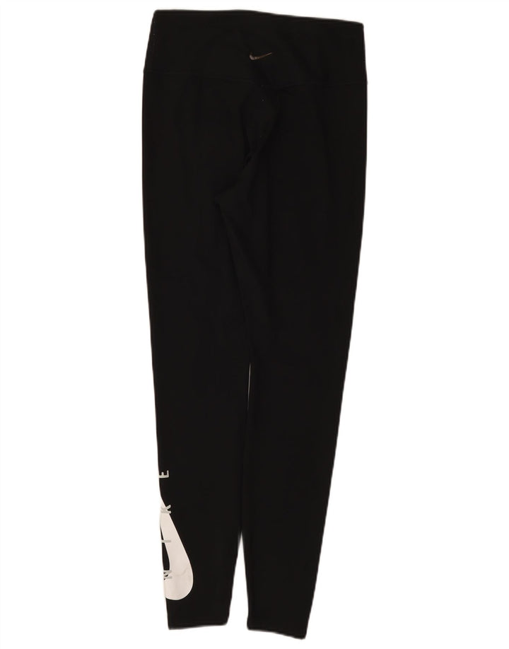 Nike Legging graphique Dri Fit pour femme UK 12 Noir moyen Polyester