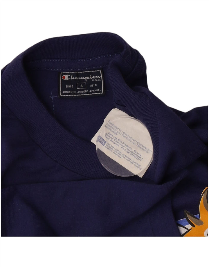 Champion T-Shirt Graphique Homme Petit Bleu Coton