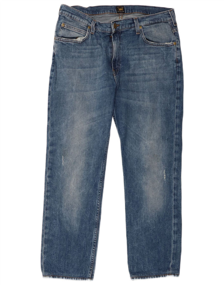 Lee Jean Droit Rider Homme W34 L26 Bleu Coton