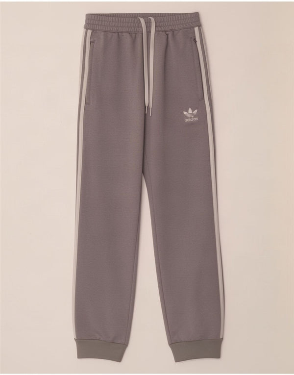 Adidas Pantalon de survêtement pour homme Pantalon de jogging Petit Gris Polyester
