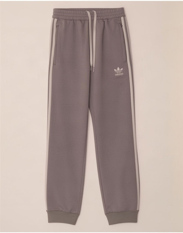 Adidas Pantalon de survêtement pour homme Pantalon de jogging Petit Gris Polyester