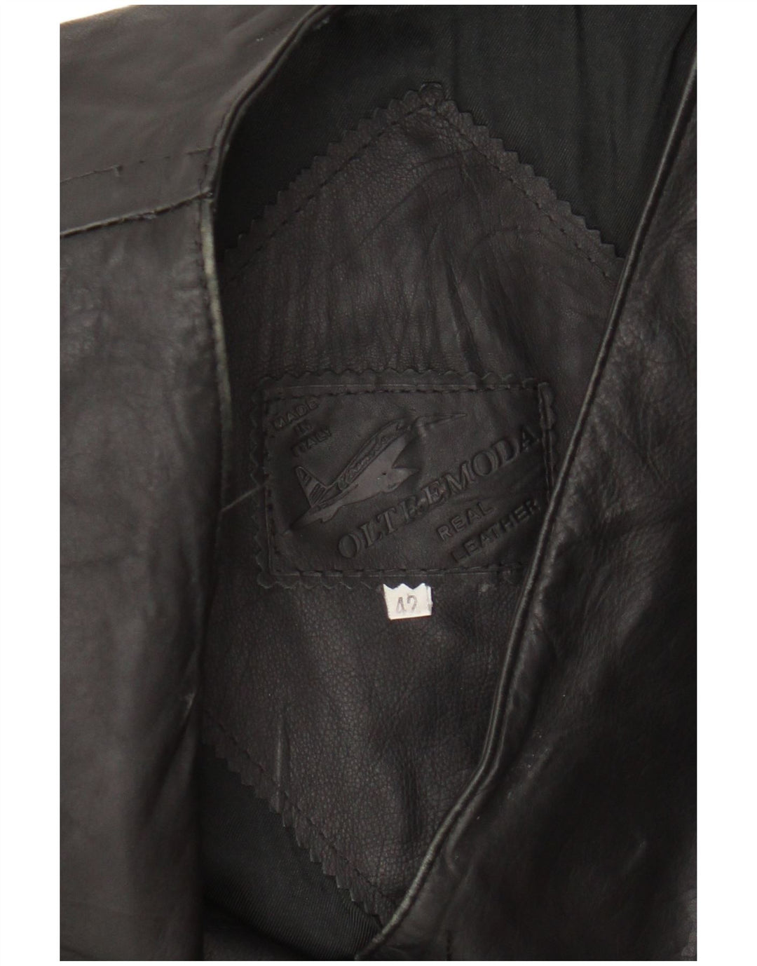 Oltremoda Gilet en cuir femme IT 42 cuir noir moyen
