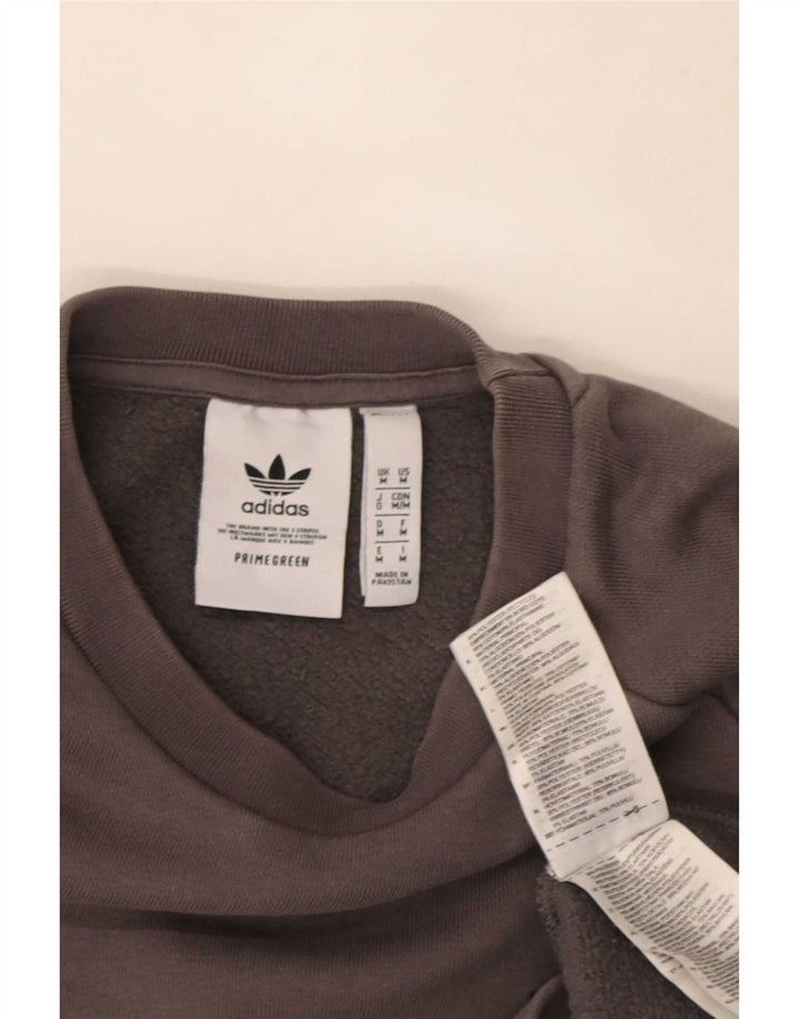 Adidas Sweat-Shirt Homme Gris Moyen Coton