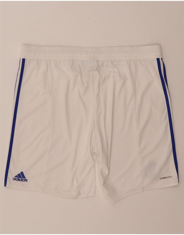 Adidas Short de sport Climacool pour homme 2XL Blanc Polyester