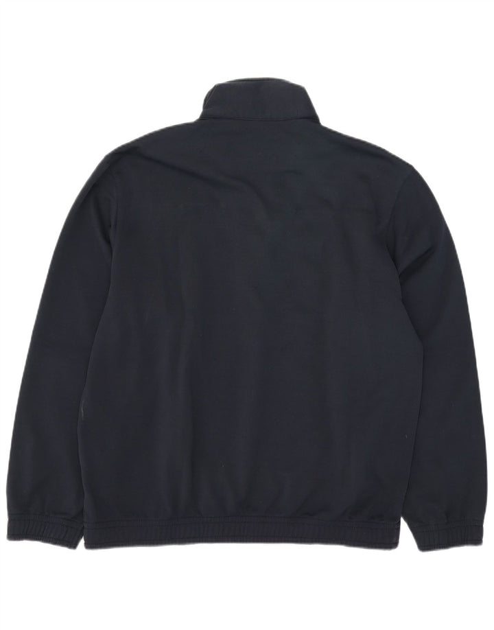 Lotto Sweat-shirt col zippé pour homme XL Bleu marine Polyester