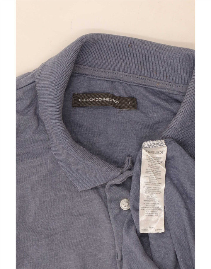 French Connection Polo Homme Grand Bleu Coton