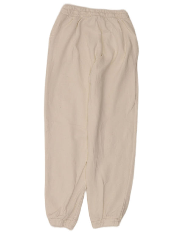 Zara Femme Pantalon De Survêtement Joggers UK 8 Small Blanc