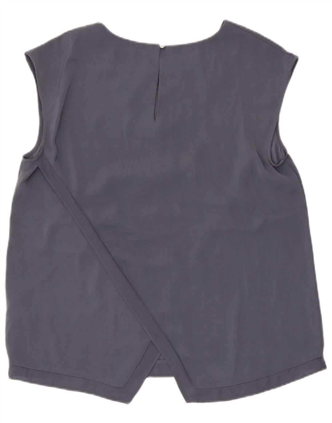 Oasis Chemisier sans manches pour femme UK 12 Gris moyen Polyester