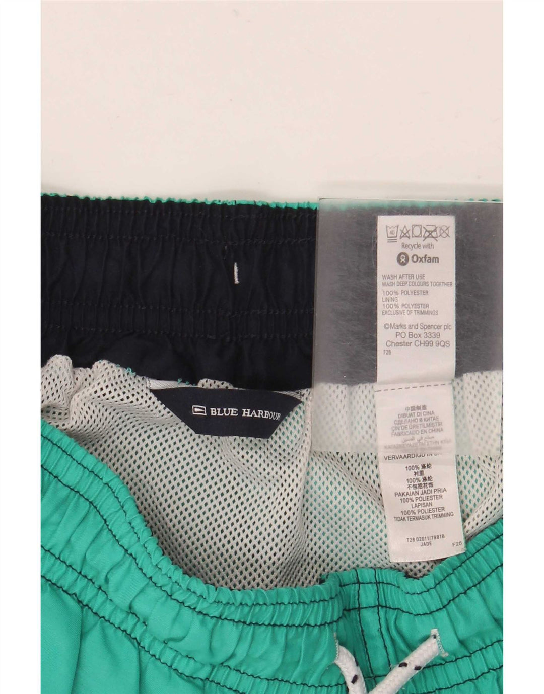 Marks & Spencer Short de Bain Blue Harbor Homme Vert Moyen Polyester