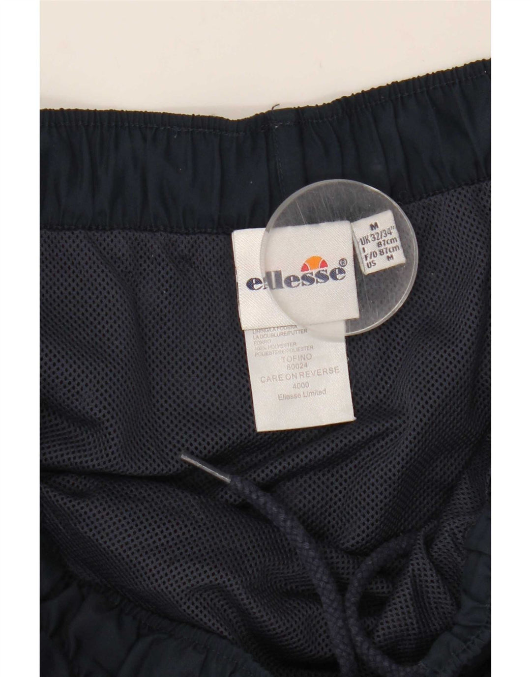 Ellesse Short de sport pour homme en polyester color block bleu marine moyen
