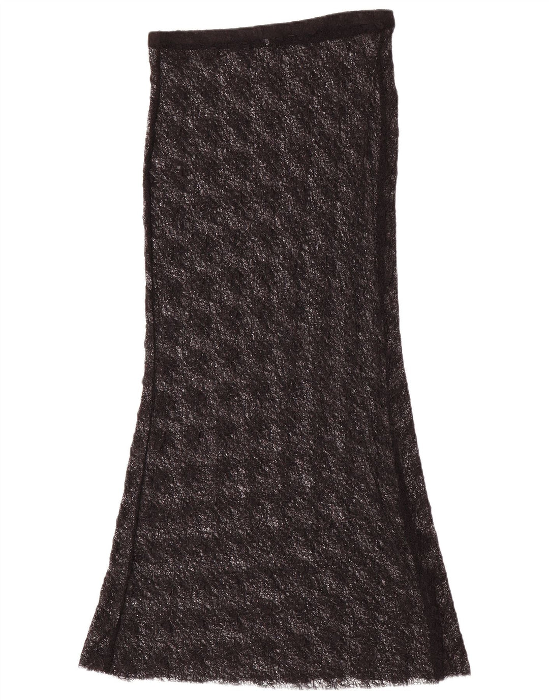 Zara Femme Jupe Longue En Dentelle Medium W28 Noir Polyamide