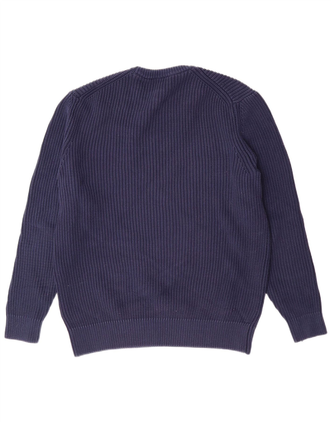 LACOSTE Hommes Classic Fit Crew Neck Jumper Pull Taille 5 Grand Bleu Marine