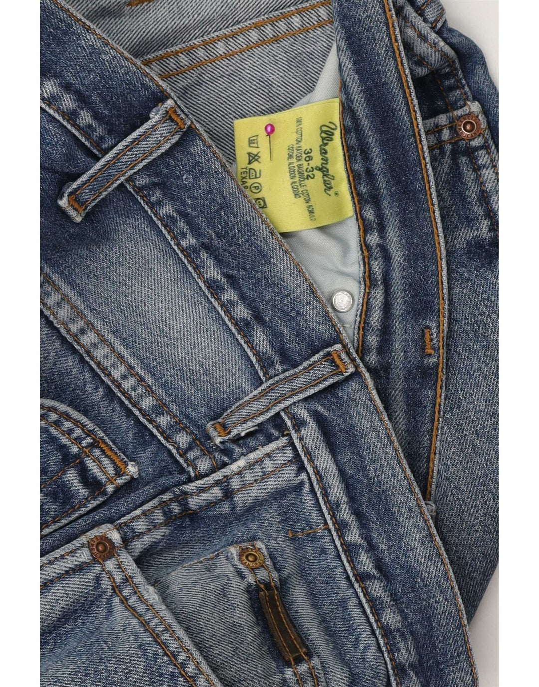 Wrangler Jean Droit Texas Homme W36 L32 Bleu Coton