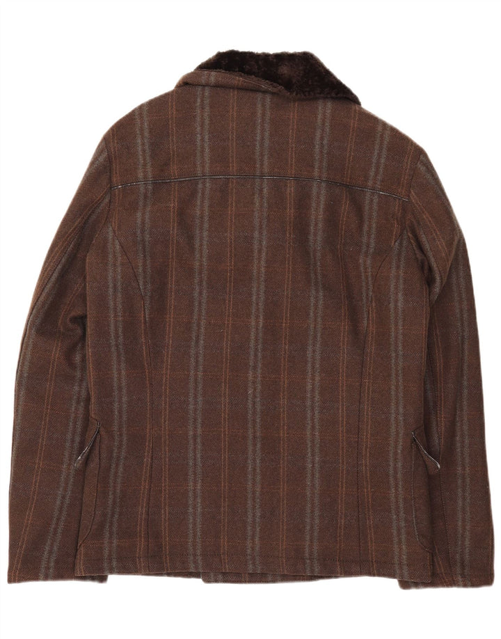 Sisley Caban Homme IT 50 Large Marron Rayé