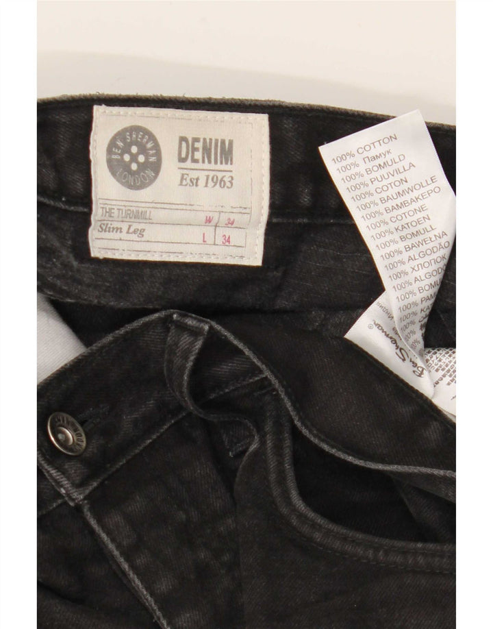 Ben Sherman Jean Slim Homme W34 L34 Noir