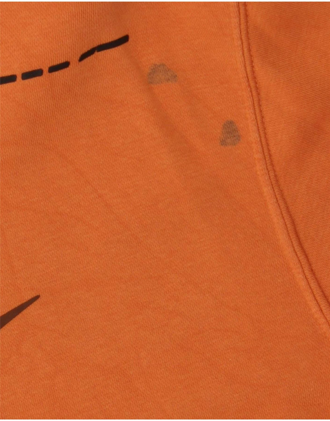 Nike Sweat-shirt graphique pour homme en coton orange Taille L