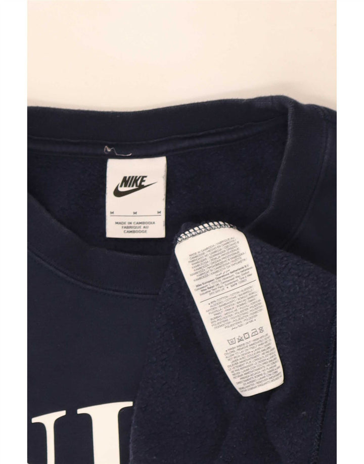 Nike Homme Graphic Loose Fit Sweat-shirt Bleu Marine Moyen Coton