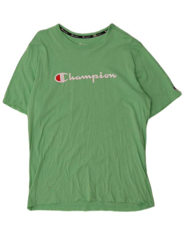 Champion T-Shirt Graphique Homme 2XL Vert Coton