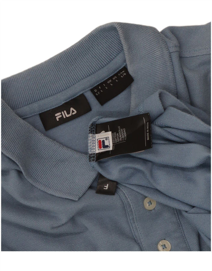 Fila Polo Homme Grand Bleu Coton